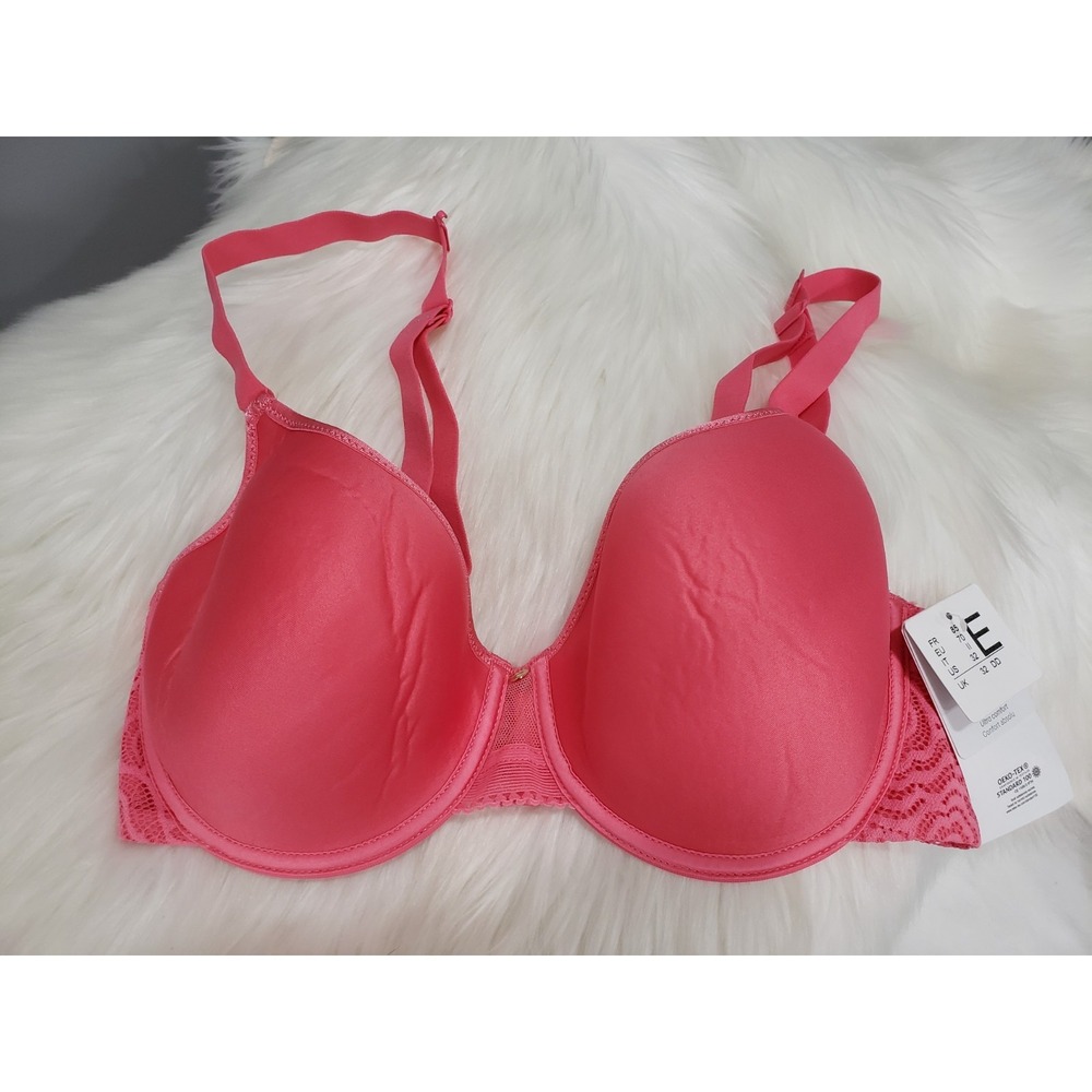 NEW 32E Chantelle 13B6 ULTRA COMFORT Memory Foam T-Shirt Bra PINK